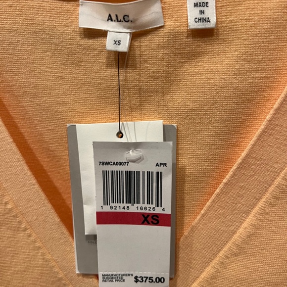 NWOT A.L.C. Peters Ii Cardigan In Apricot XS - Picture 5 of 5